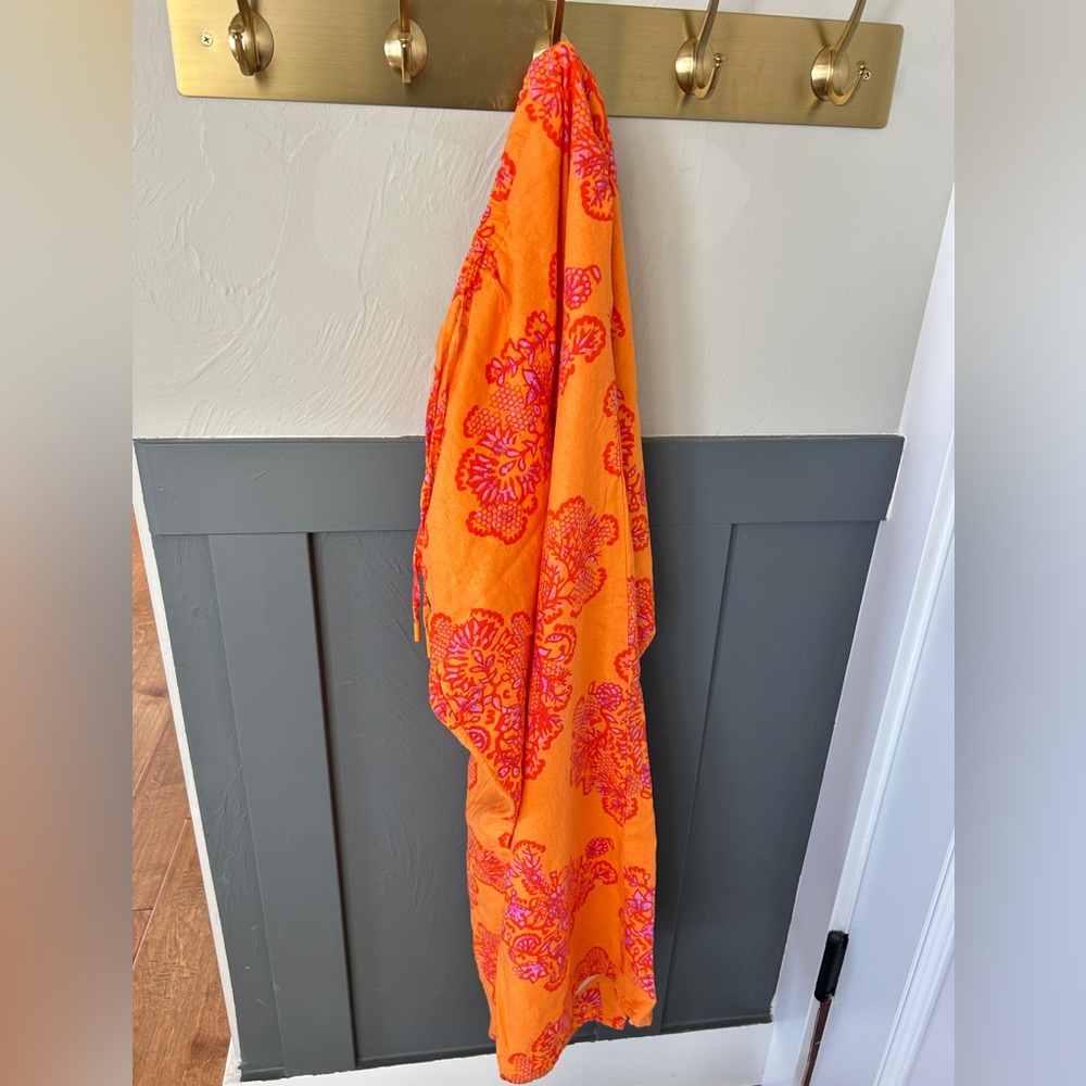 Vibrant Orange and Pink Linen Pants - Picture 3 of 4
